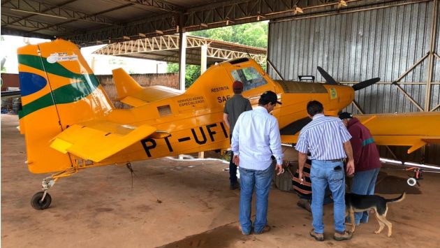 Em Riolândia, APPA acompanha as primeiras pulverizações aéreas UBV