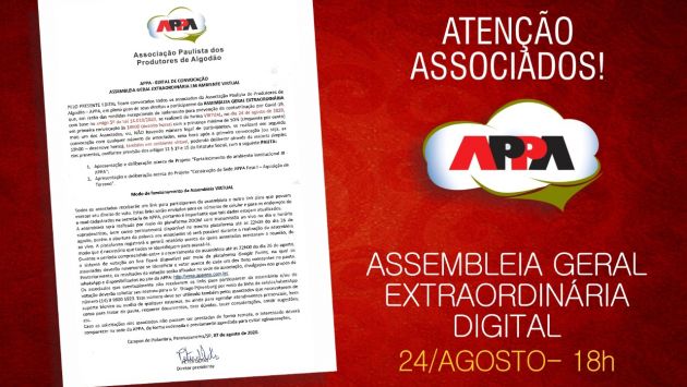 APPA convoca associados para AGE Digital, no próximo dia 24