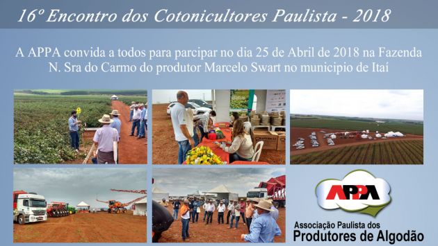 16º Encontro dos Cotonicultores Paulista - 2018