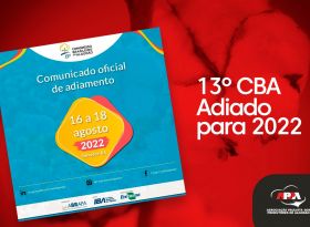 Nota Oficial adiamento do 13º CBA para os dias 16 a 18 de agosto de 2022, em Salvador/BA