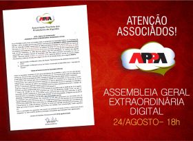 APPA convoca associados para AGE Digital, no próximo dia 24
